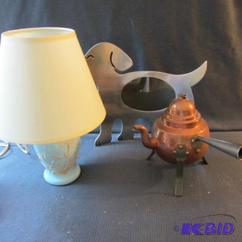 lot 44 image: Table Lamp, Frame, Copper