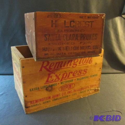 lot 53 image: Remington Wood Ammo Box