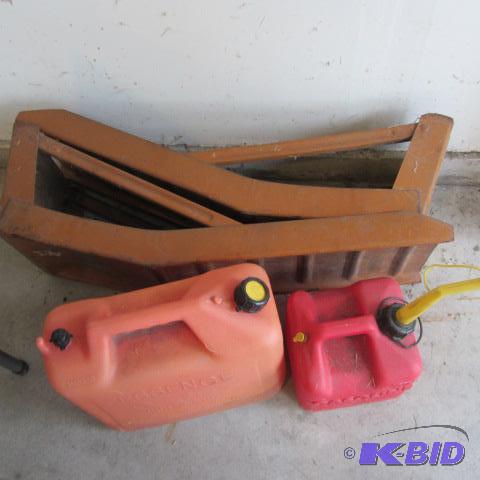 lot 93 image: Gas Cans, Car Ramps
