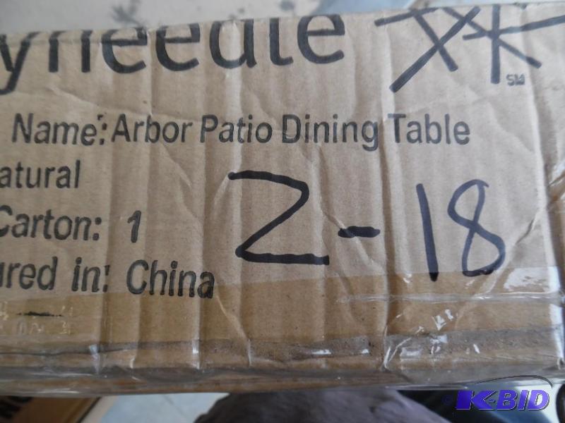 Patio dining table