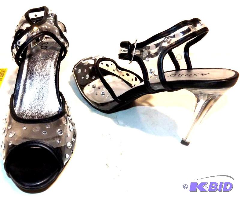 Midnight Velvet clearblack paulina shoe