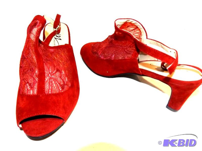 Ashro red heels with lace