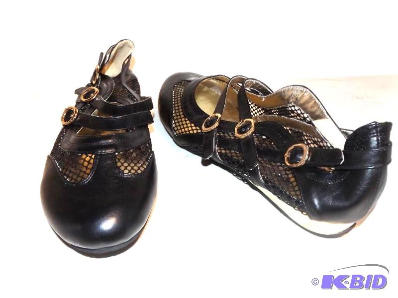 Ashro black and gold pearlized sneakers