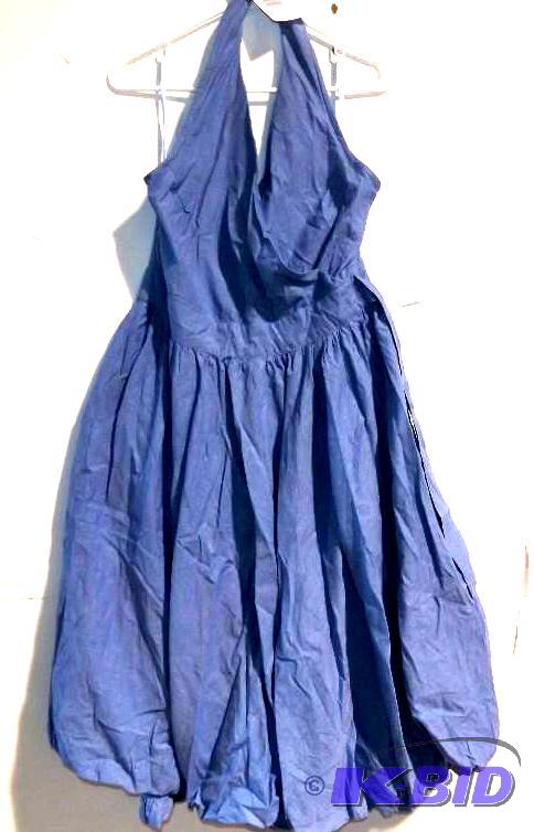 Ashro blue halter dress