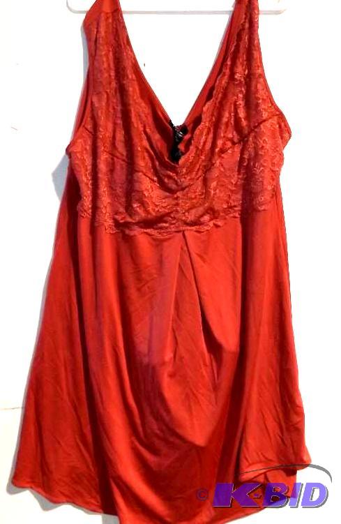 Midnight Velvet salmon night gown with underwear