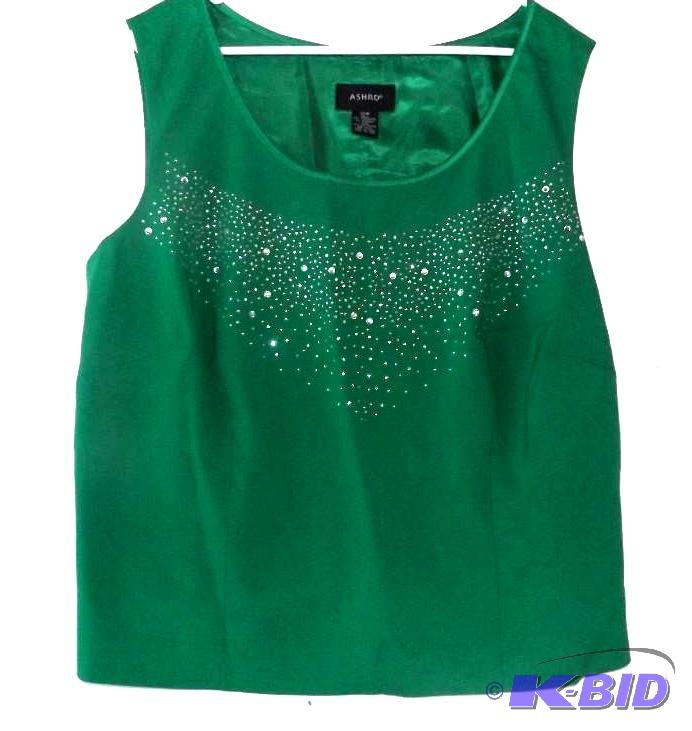 Ashro green dress top and skirt with jacket