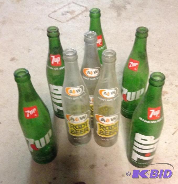 lot 109 image: Old Returnable Pop Bottles