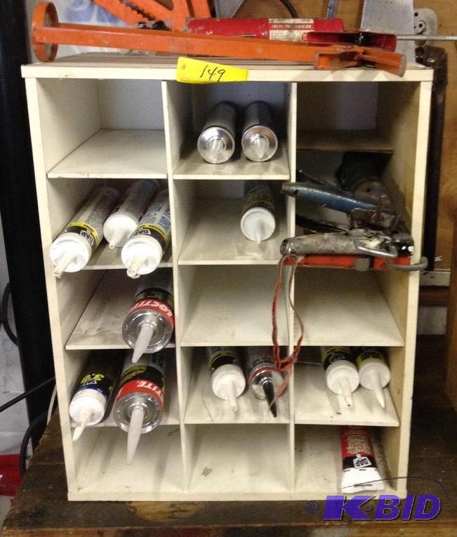 lot 149 image: Caulk and Caulk Guns