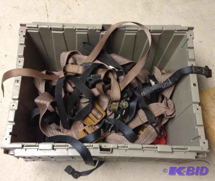 lot 159 image: Tote of Nylon Straps and Buckles