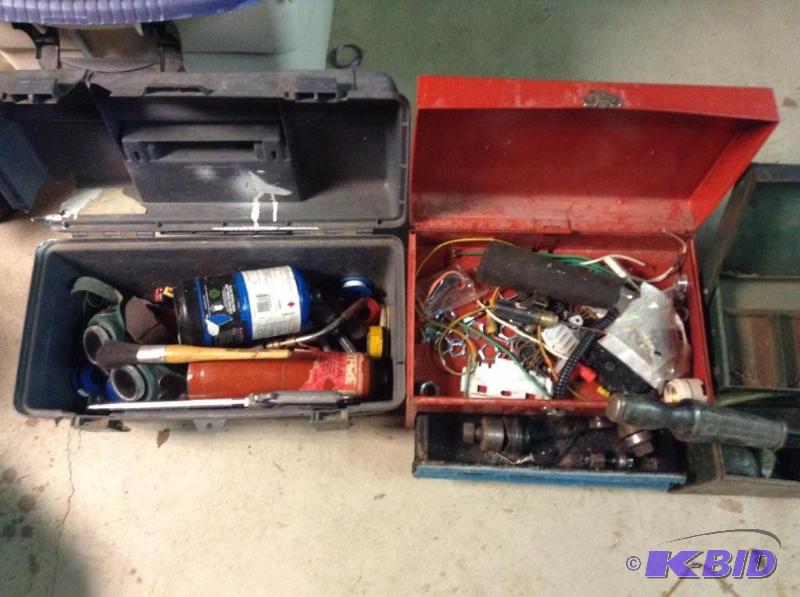 lot 160 image: Three Toolboxes with Contents