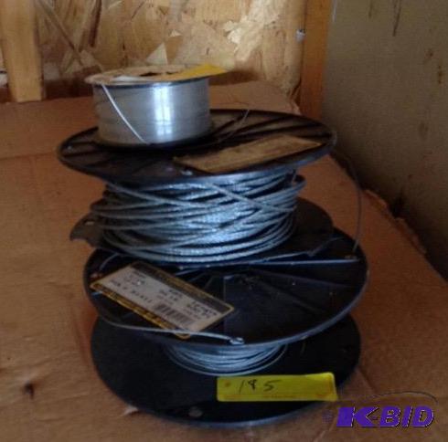 lot 185 image: Cable Spools and Wire