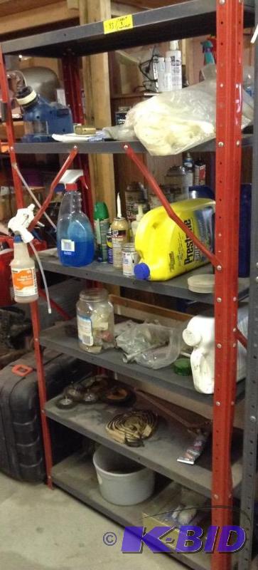 lot 83 image: Garage Shelf & Tools