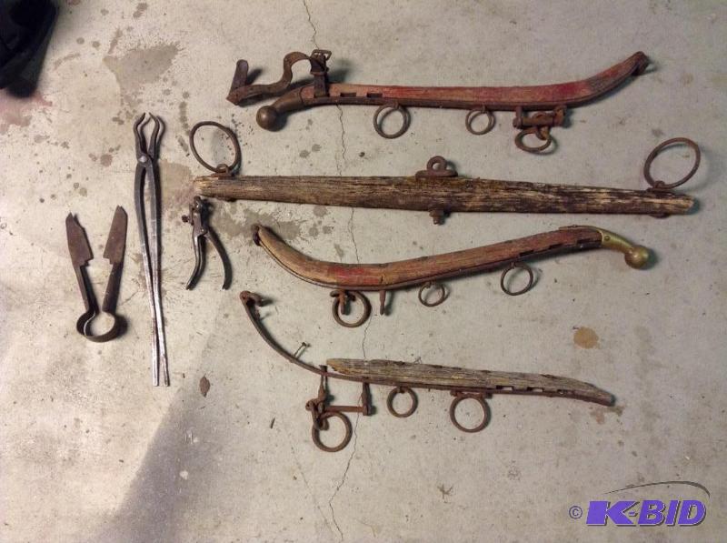 lot 97 image: Horse Hames and Ferrier Tools