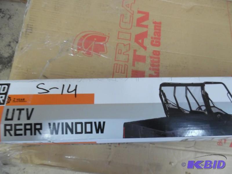 UTV Rear window