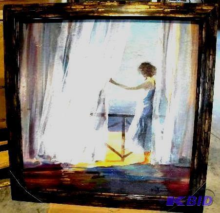 Woman in the Window Print - 36&quot x 36&quo...