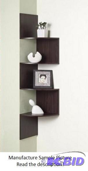 Walnut Photo Corner Shelf Exclusive -&nbspWo...