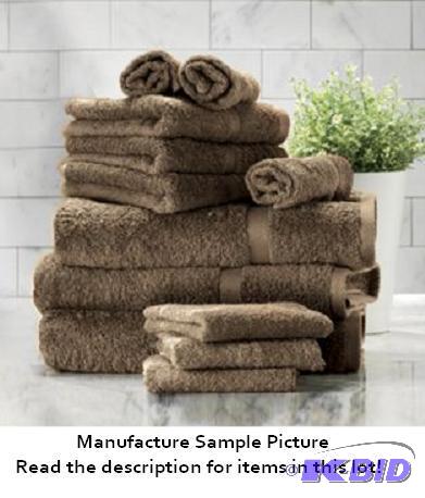 Dark Brown 8 Piece Towel Set - Thick and thir...