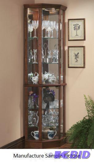 Oak Corner Curio Cabinet Exclusive - Handsome...