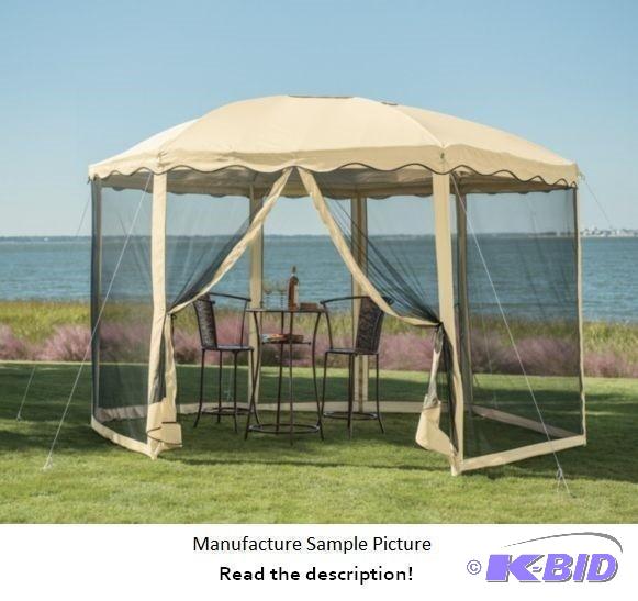 lot 11 image: Round Garden Gazebo - Elegant, easy to set up...