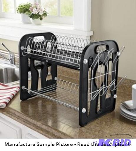 lot 18 image: Dish Rack Dynamo - Black -&nbspSleek, stylis...