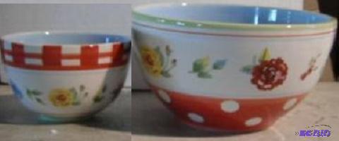 lot 57 image: Two Piece Country Bowl Set - New...