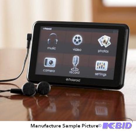 lot 6 image: Polaroid 4GB Music and Video Player - 5"...