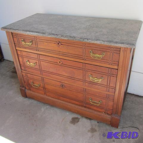 Antique Dresser, Marble Top