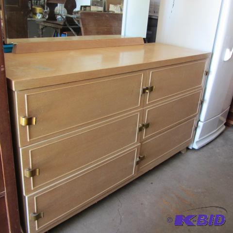 Vintage Blond Oak Dresser