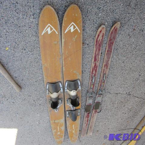 Vintage Downhill & Water Skis