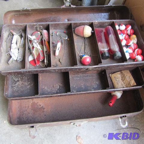 Metal Tackle Box, Tackle