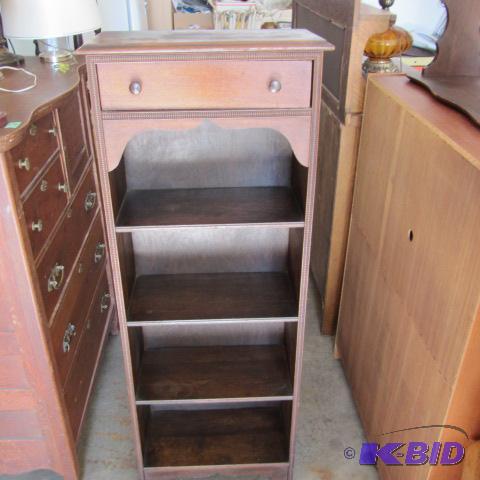 Vintage Wooden Bookshelf