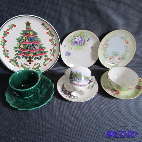 Fancy Tea Cups, Lefton Holly