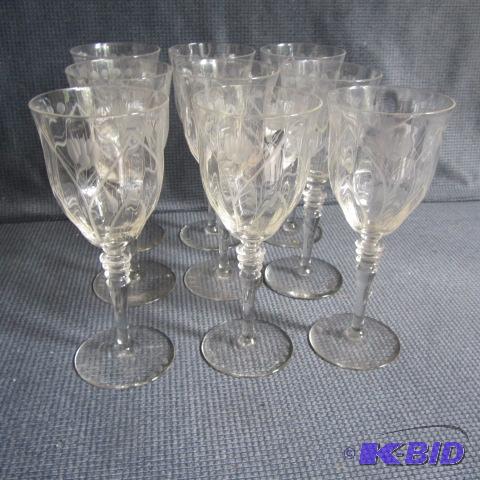 Etched Stemware
