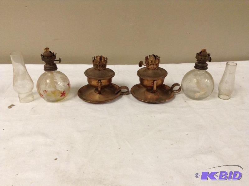 lot 108 image: Miniature Kerosene Lamps