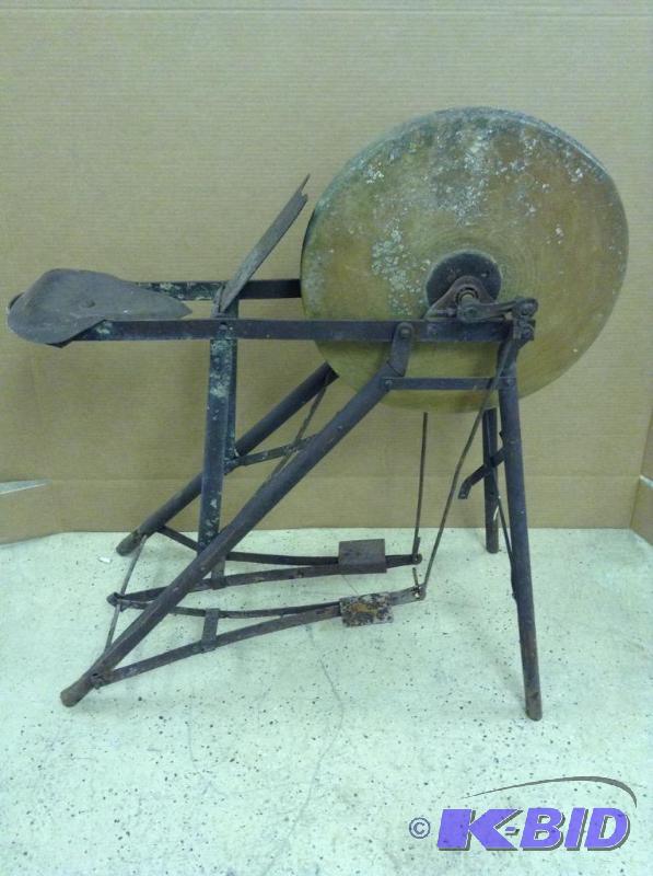 lot 116 image: Vintage Grinding Wheel