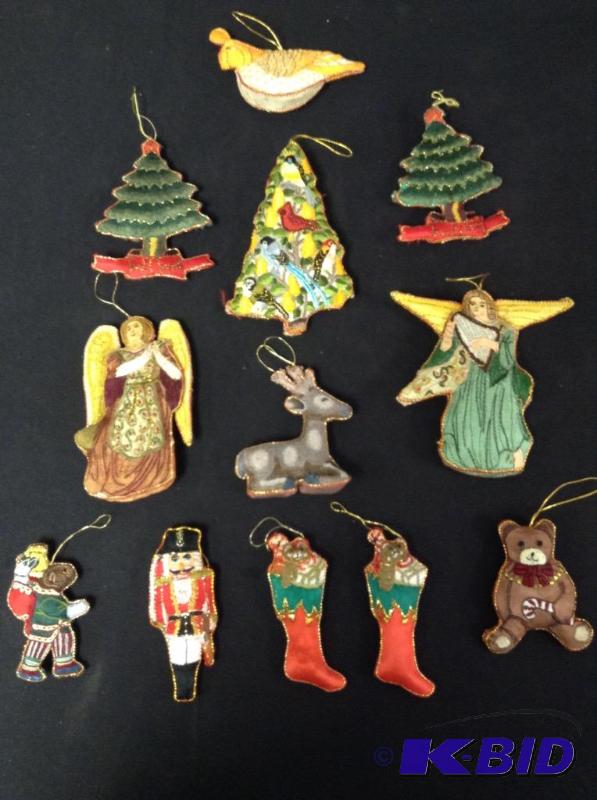 lot 35 image: Soft Ornaments - Hand Stitched