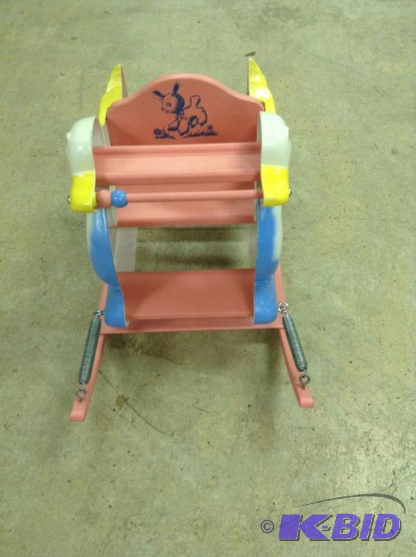 lot 57 image: Vintage Childs Duck Rocker