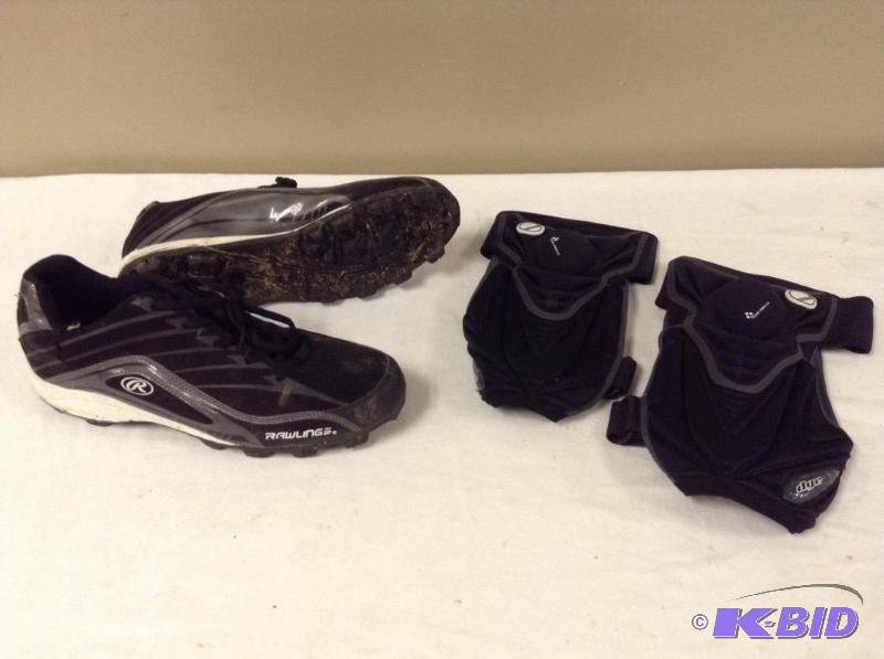 lot 81 image: Rawlings Cleats & Protective Pads