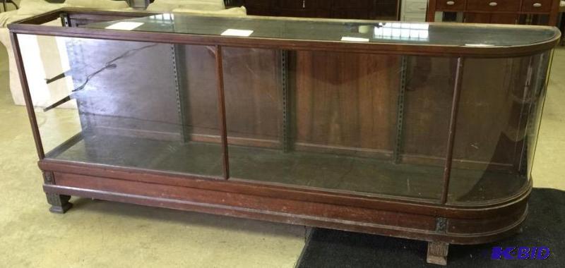 Vintage Curved Front Display Case