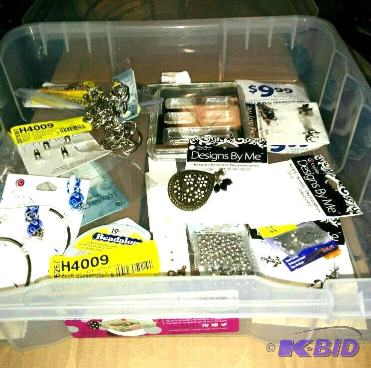 Project Box with 17 Jewelry Making Items