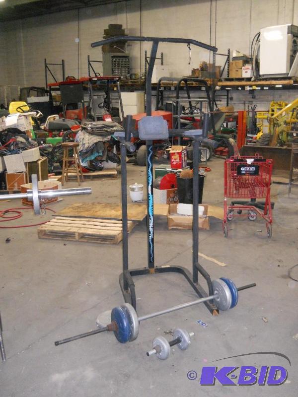 lot 25 image: LifeGear 85200 Power Body Workout Rack, Bar and Weights