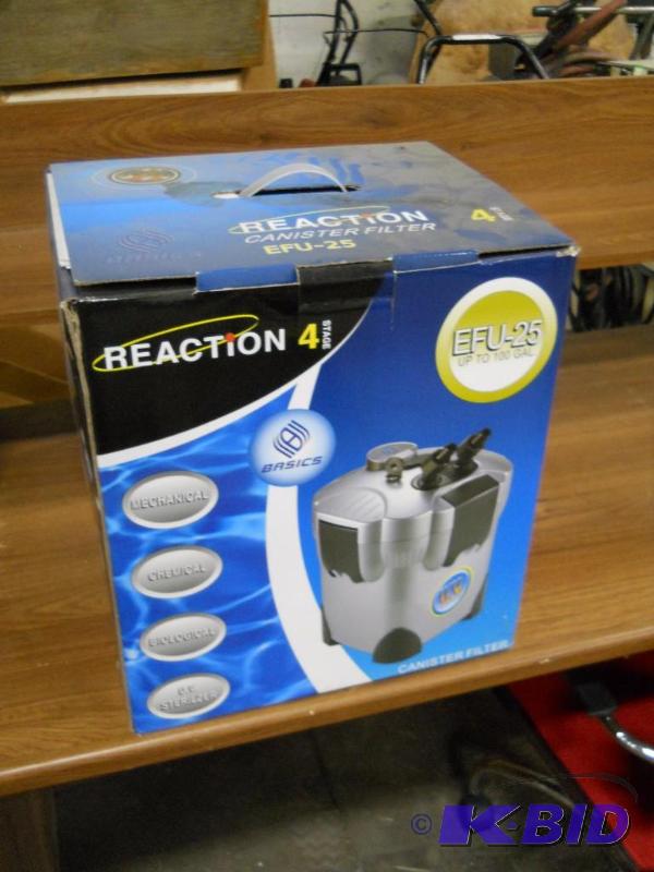 lot 35 image: Reaction 4 Canister Filter. Perfect for RV or Camping.