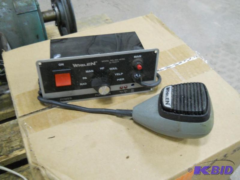 lot 9 image: Whelen WS 295 Siren  Walkie Talkie. Police, Plow Truck