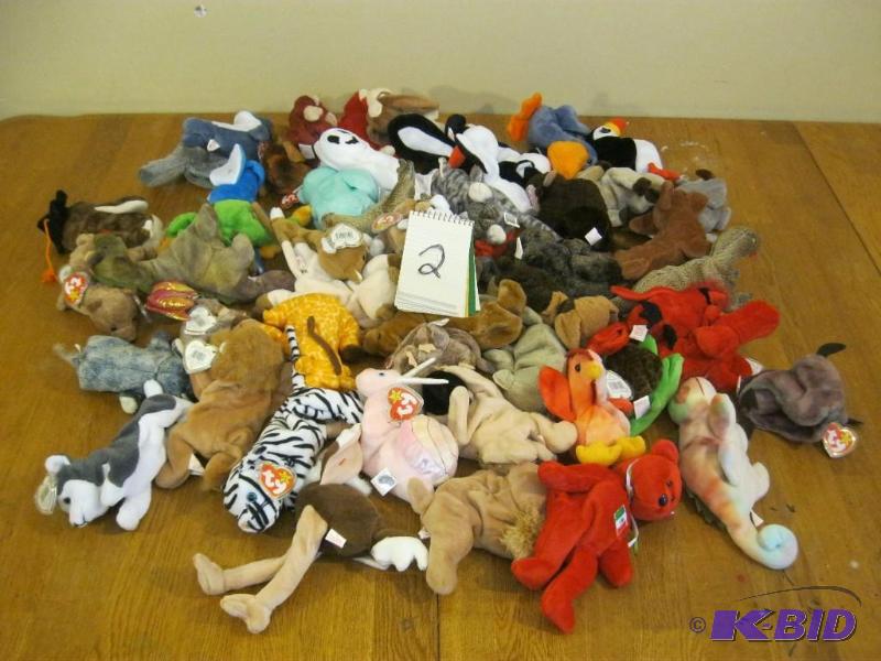 lot 126 image: Lot Of 50 Beanie Babies Lots Of Old Ones All ...