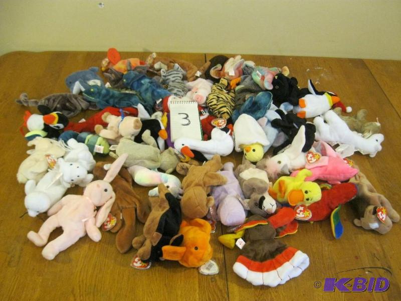 lot 127 image: Lot Of 50 Beanie Babies Lots Of Old Ones All ...