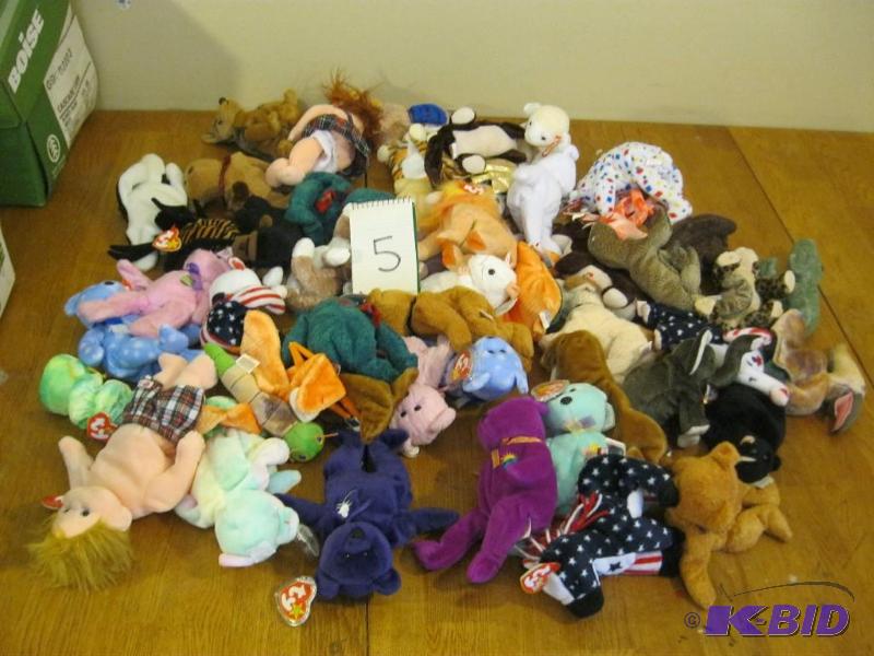 lot 129 image: Lot Of 50 Beanie Babies Lots Of Old Ones All ...