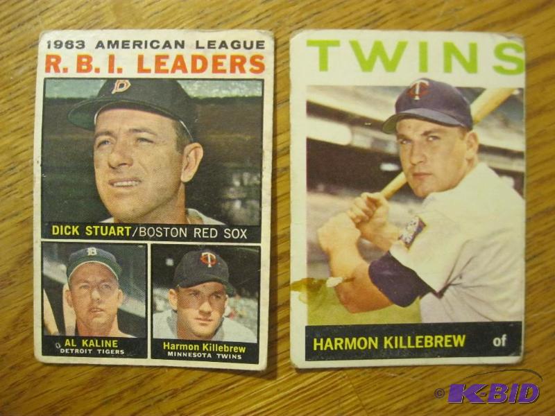 lot 136 image: 1960s Harmon Killebrew&nbspBaseball Cards. ...