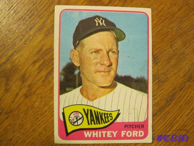 lot 141 image: 1965 Topps&nbspWhitey Ford Baseball Card. Ha...