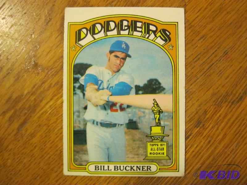 lot 145 image: 1971 Bill Buckner&nbspRookie Card. Some Wear...