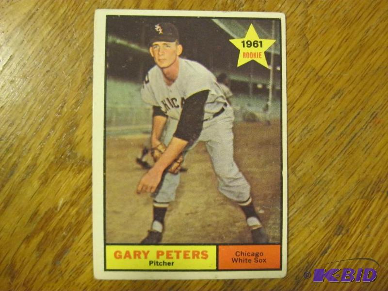 lot 148 image: Topps&nbsp1961 Gary Peters Rookie Card. Has ...